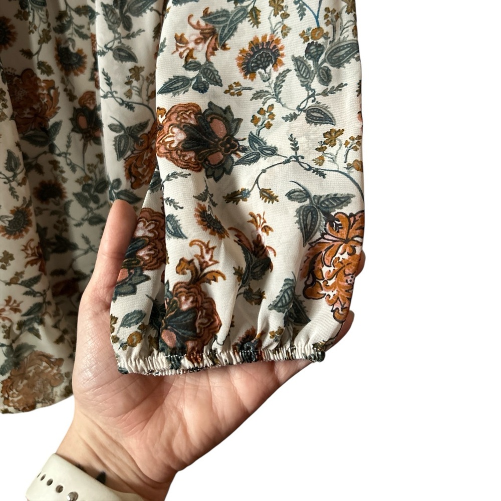 Boho Revival Ophelia Roe Floral Soft Girl Mini Dress Women’s Size Small - Picture 6 of 8